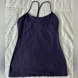 Lululemon Purple Power Y Tank Top Hip Length Size 8 *EUC*
